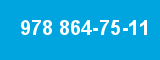 978 864-75-11